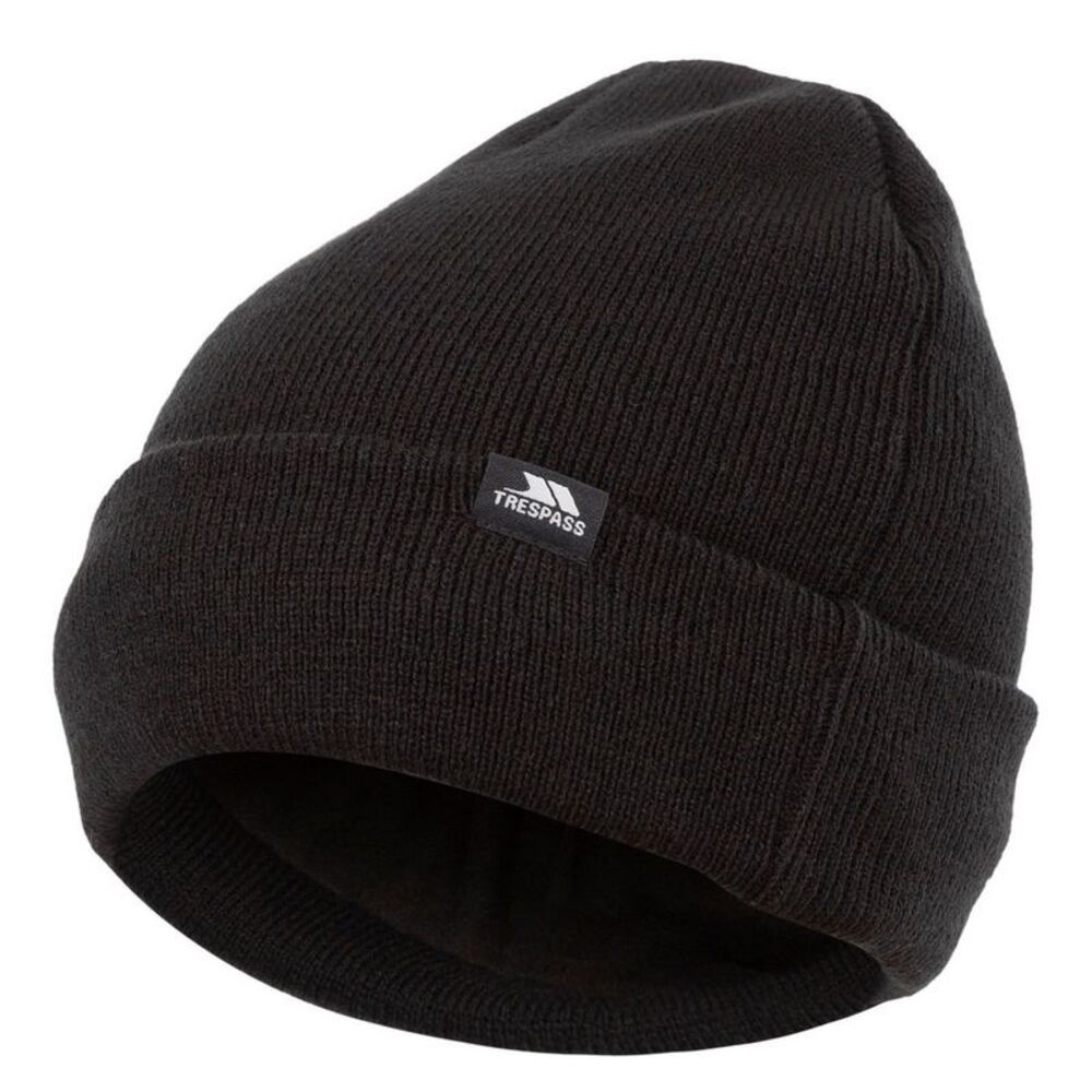 Trespass Unisex Adult Littlebrook Beanie / Black